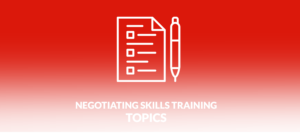 Negotiating Skills Training Topics